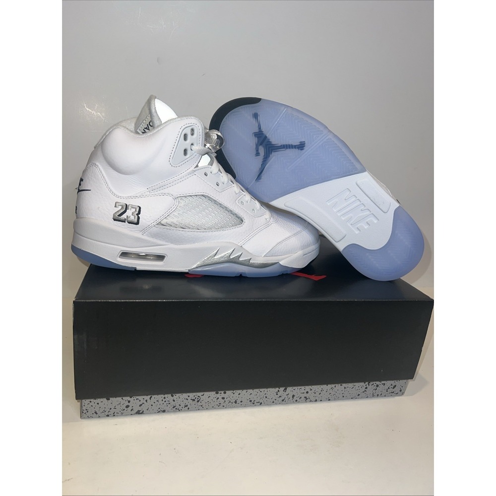 Size 9 - Air Jordan 5 Retro 2026‎ White Metallic